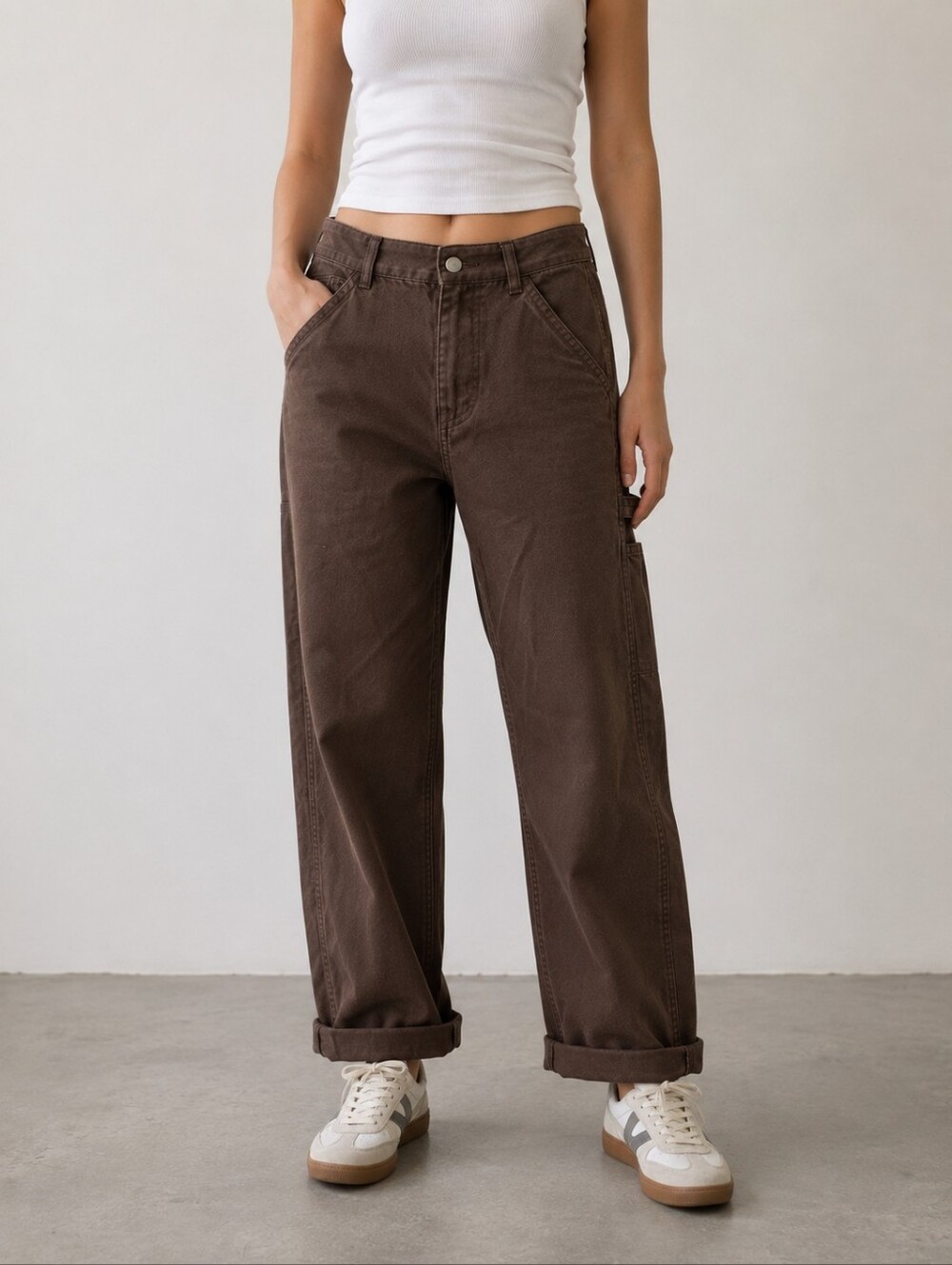 Garage Brown Carpenter Utility Pants Size 1
